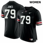 NCAA Ohio State Buckeyes Women's #79 Dawand Jones Black Nike Football College Jersey OYT0645RR